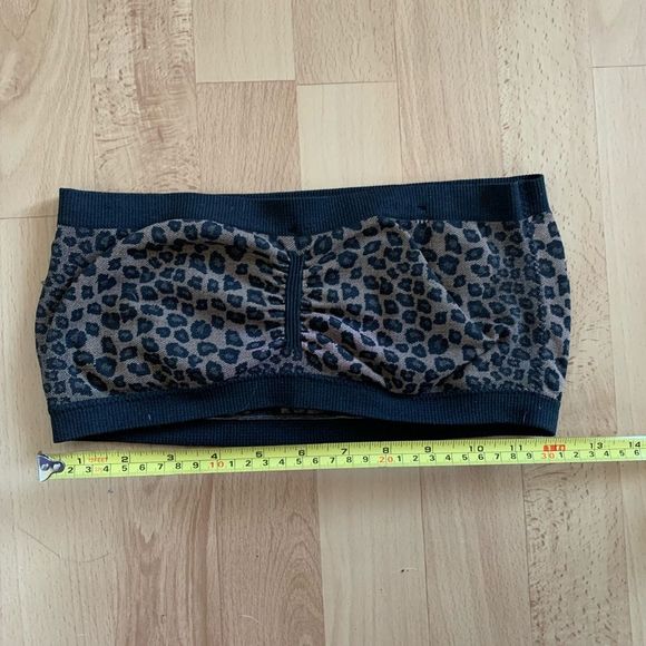 Urban Outfitters BDG Strapless Leopard Print Bandeau Top - Picture 3 of 4